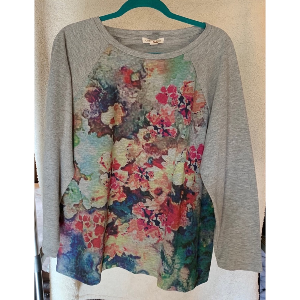 Coldwater Creek Floral Sweater